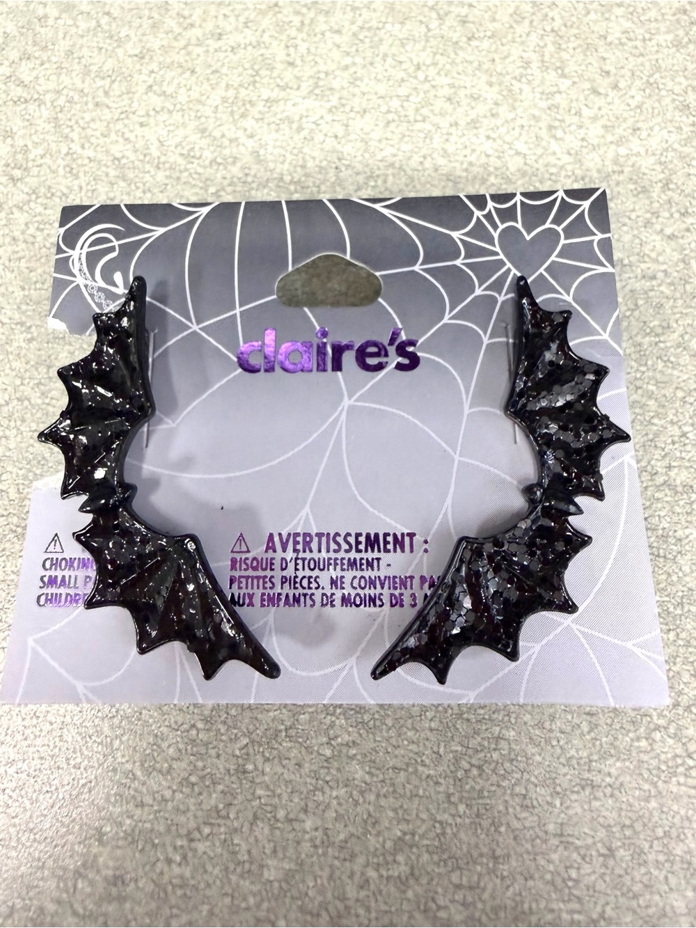 Claire’s Bat 🦇 cuff earrings